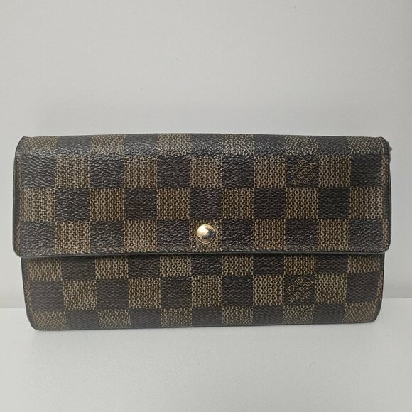 Louis Vuitton Damier Ebene Long Wallet - Picture 1 of 8
